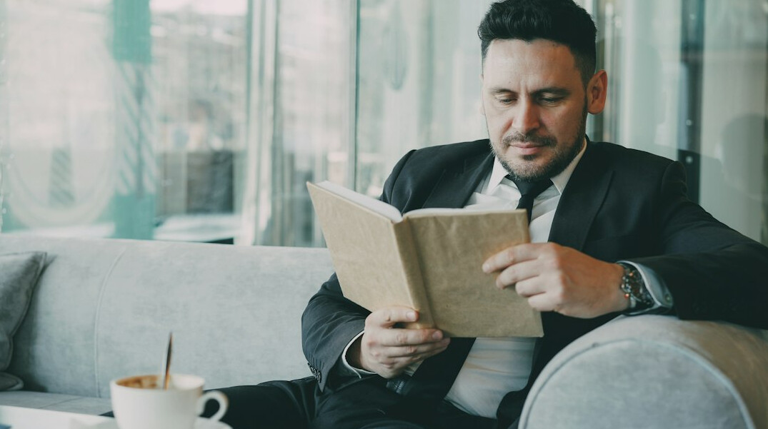 businessman in suit thinking
